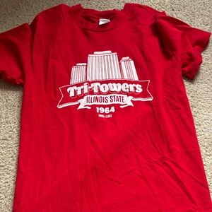 Red Tri-Towers Women's Short Sleeve Tee